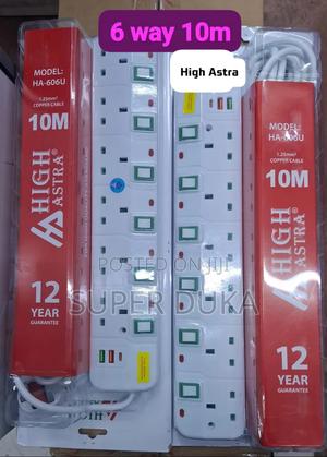 10m Copper Cable 6 Way Extension Sockets. - thumbnail 2