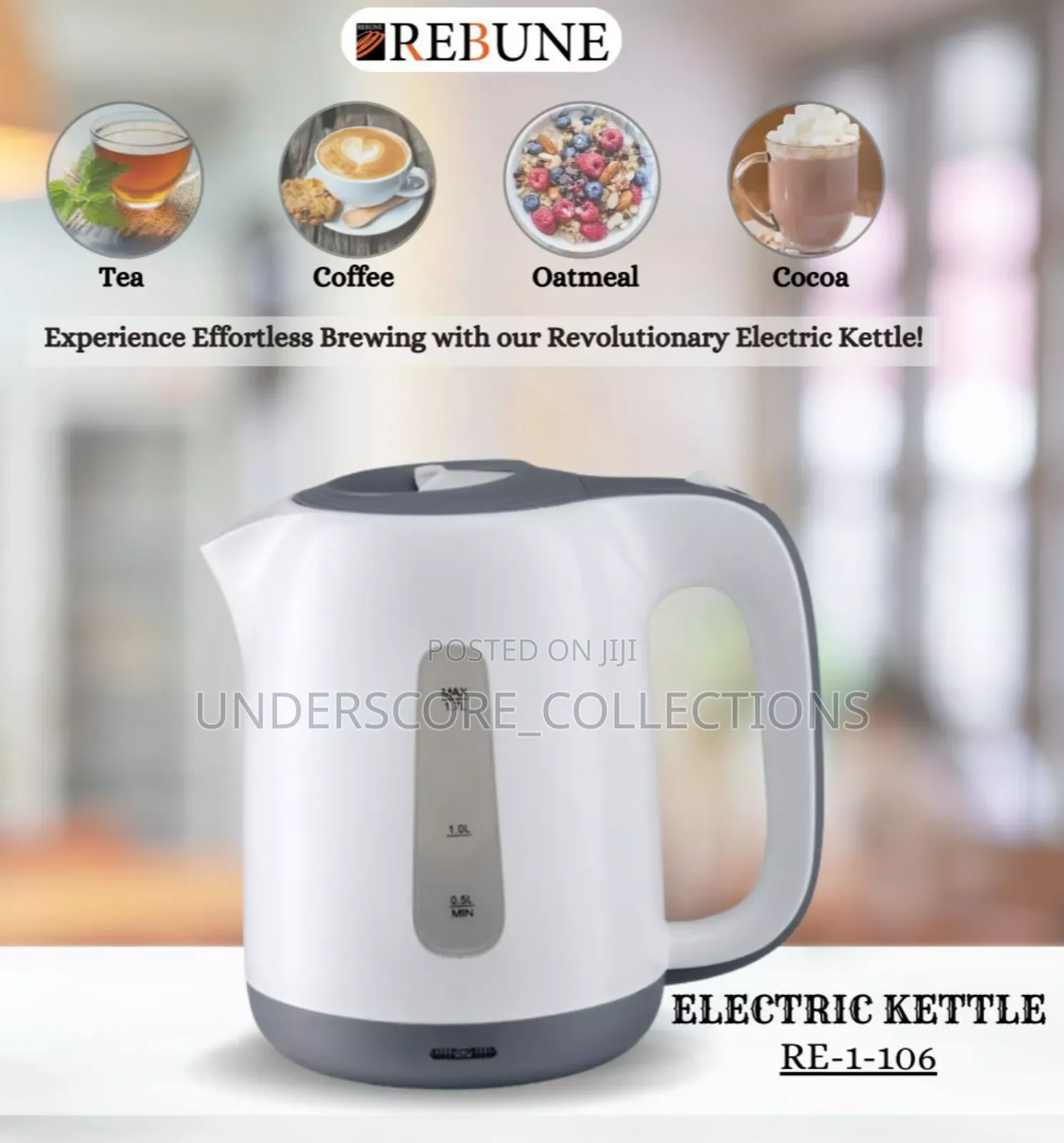 Rebune Plastic Electric Kettle