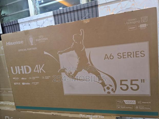 Hisense 55 Inch Tv Uhd Smart Frameless 55a6n (2024 Model) - thumbnail 3