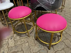 Pink Gold Pedicure Stools