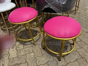 Pink Gold Pedicure Stools