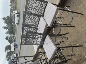Restaurant And Bar High Silver Coated Chairs