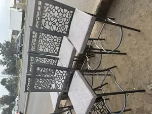 Restaurant And Bar High Silver Coated Chairs