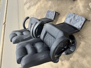 Black Hydrolic Kinyozi Barber Chair - thumbnail 2