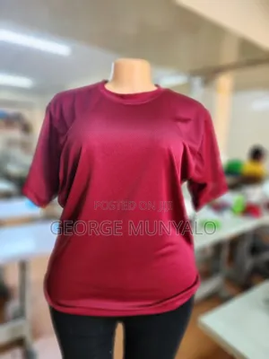 Maroon Dry Fit T-Shirts (Rice Net)