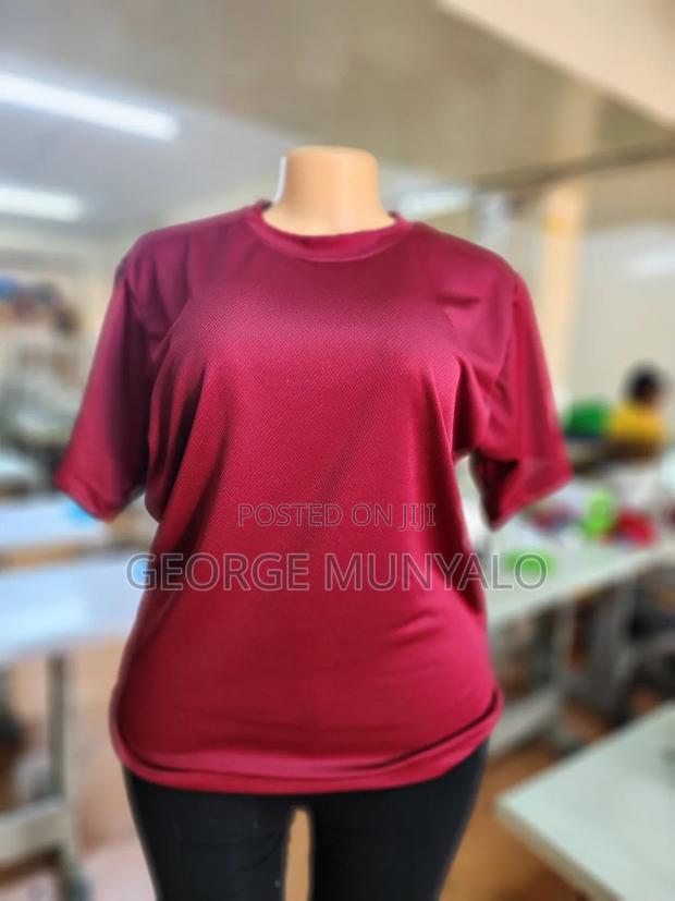 Maroon Dry Fit T-Shirts (Rice Net) - thumbnail 2