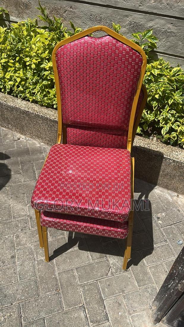 Red Polythene Conference Chairs - main view