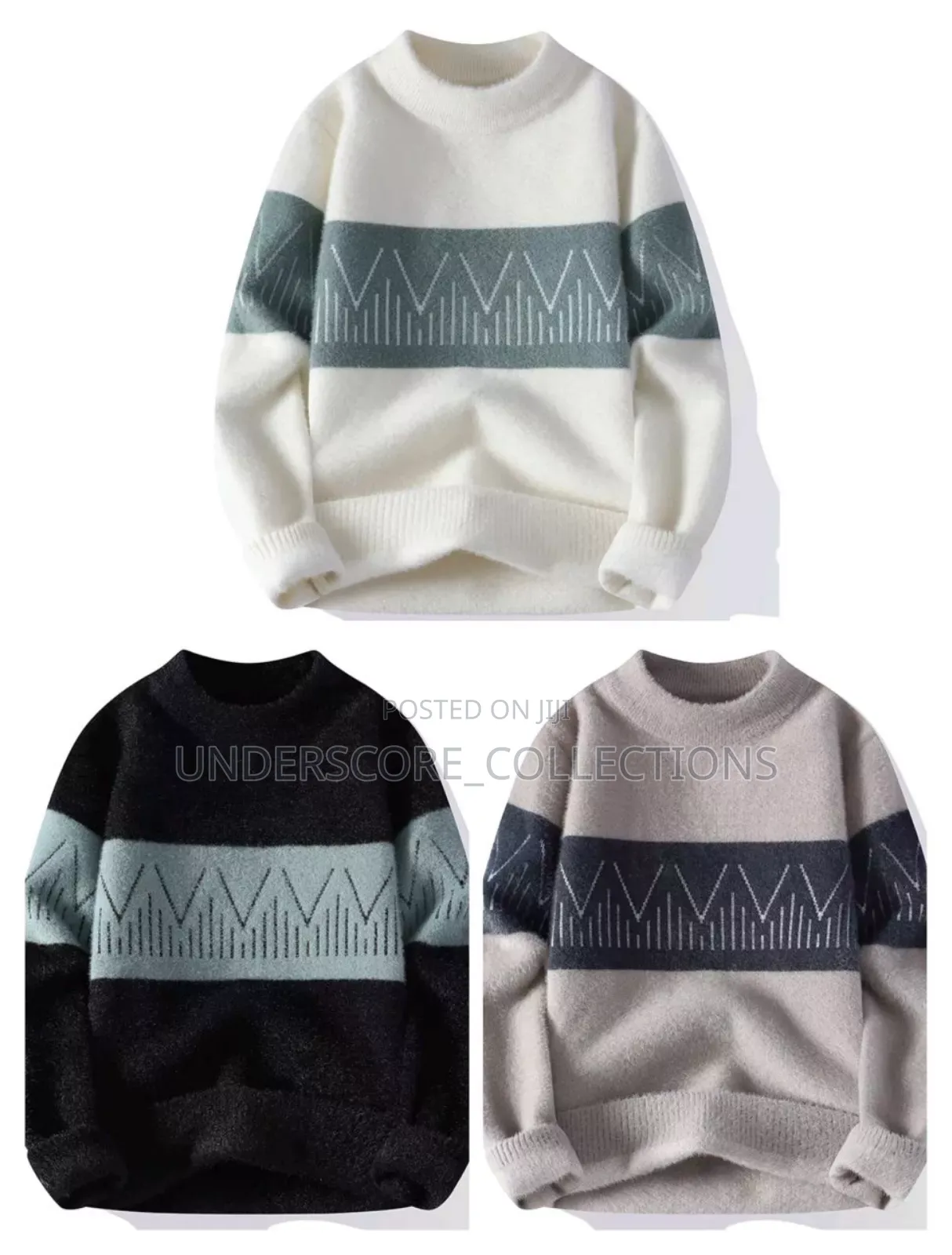 Round Neck Men's Sweaters
