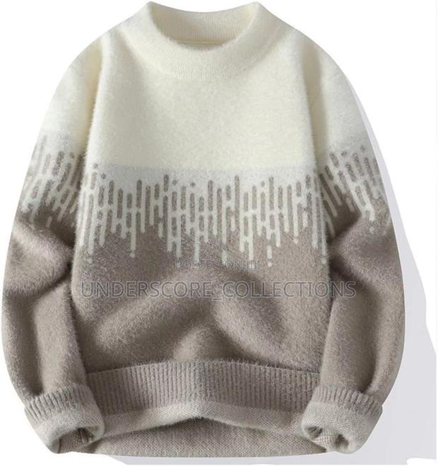 Round Neck Men's Sweaters - thumbnail 4