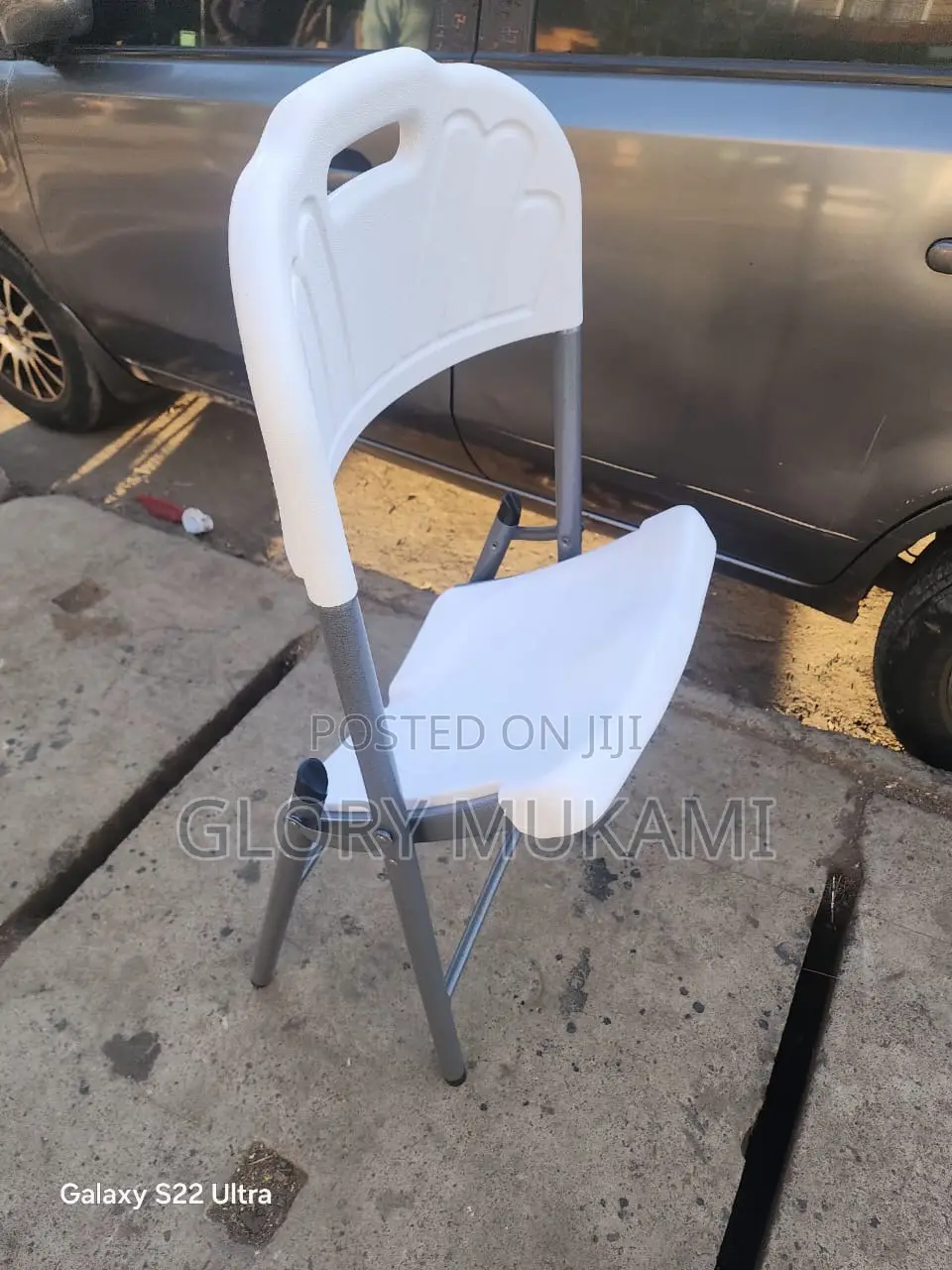 White Foldable Hanging Balcony Chairs