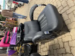 Black Leather Hairwash Salon Sink Chair