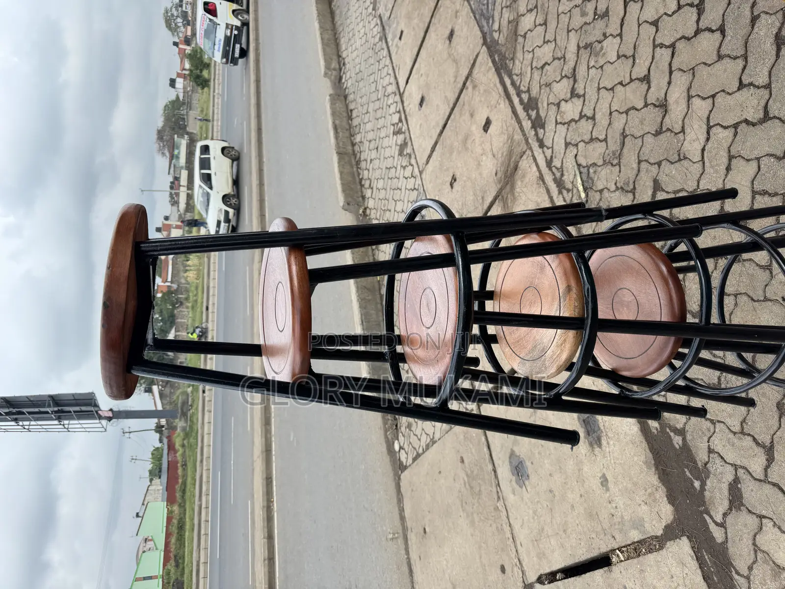 Mahogany Wood Stools