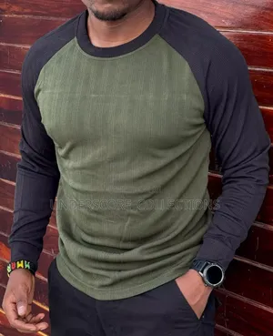 Black/Jungle Green Men's T-Shirts