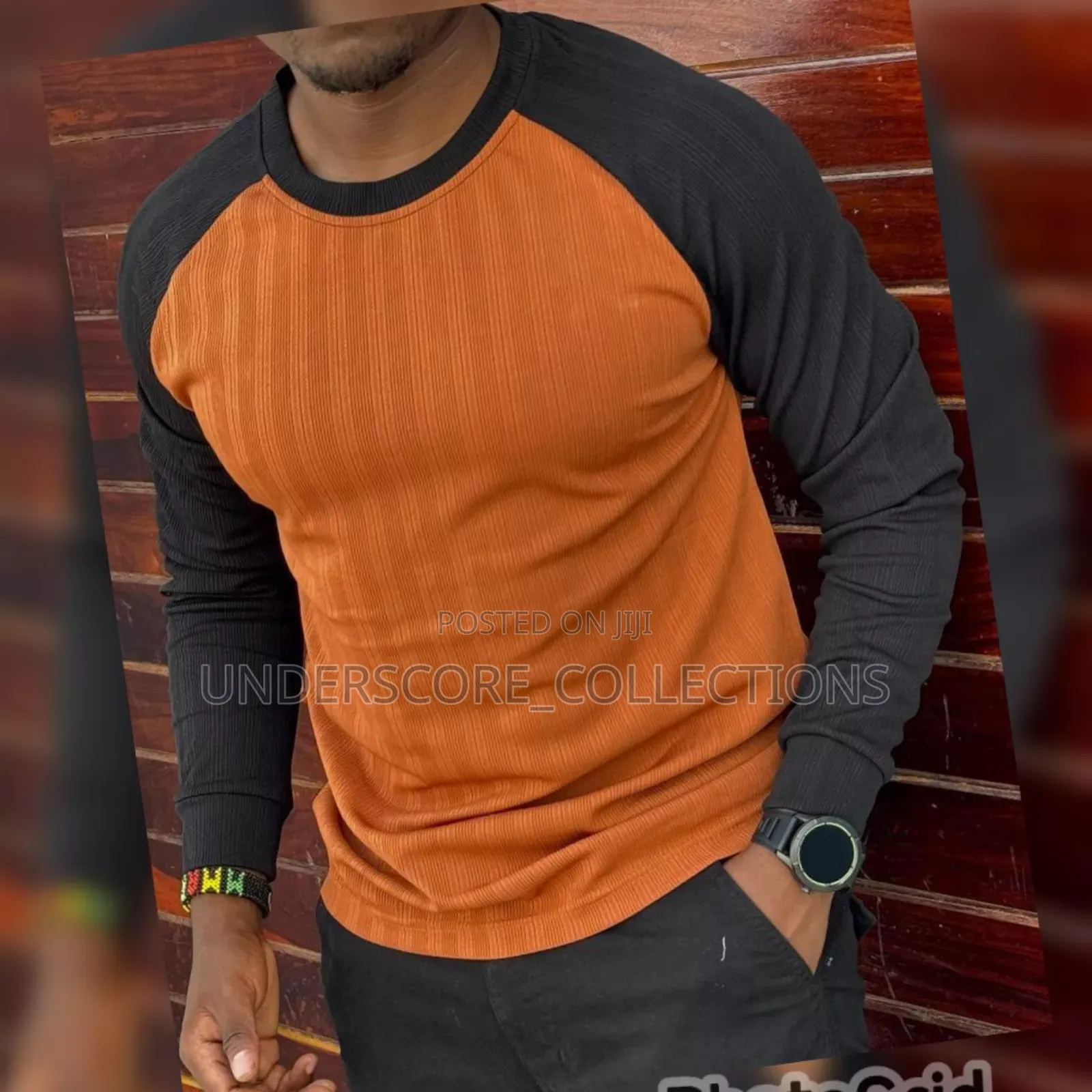 Orange/Black T-Shirts for Men