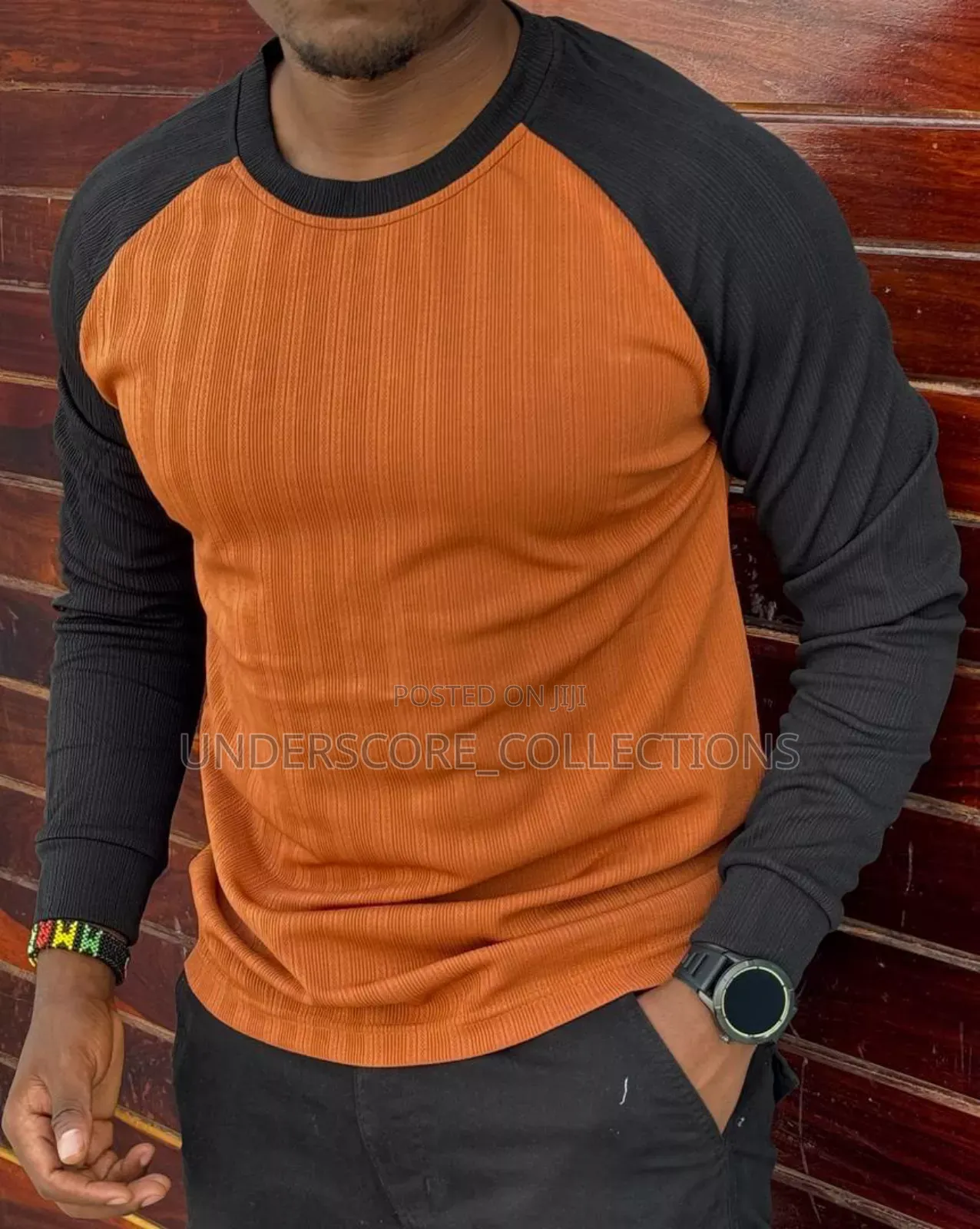 Orange/Black T-Shirts for Men