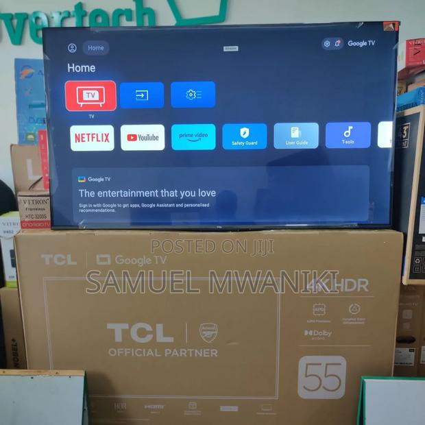 TCL 55′′ Tv Uhd Smart Google Tv With HDR V6c New Model - thumbnail 2