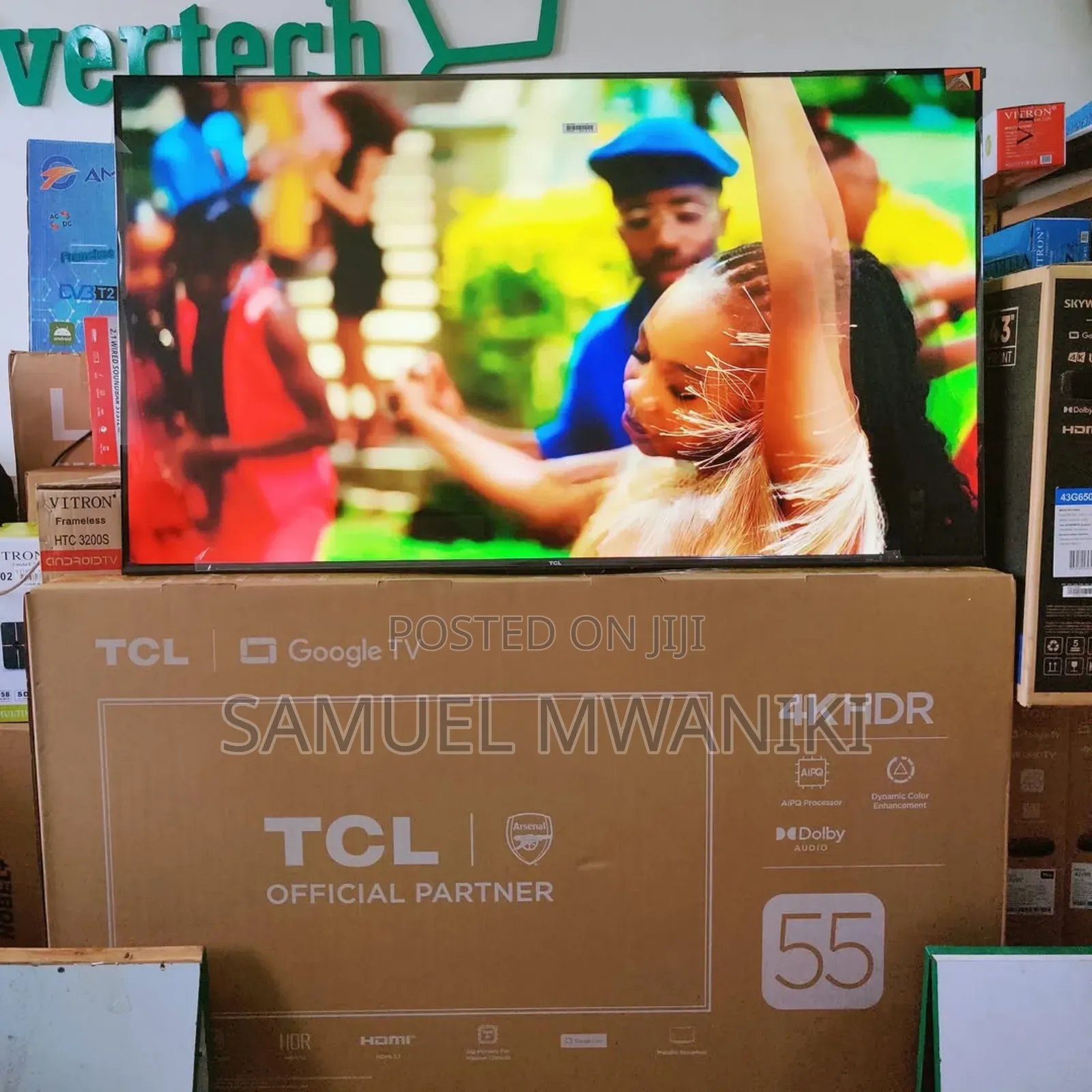 TCL 55′′ Tv Uhd Smart Google Tv With HDR V6c New Model