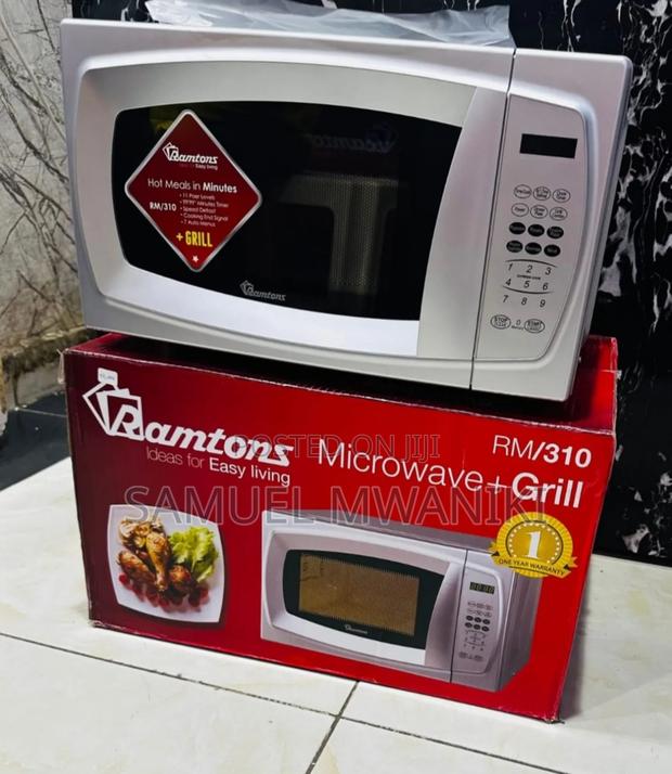 Ramtons 20 Liters Microwave+Grill Silver- Rm/310