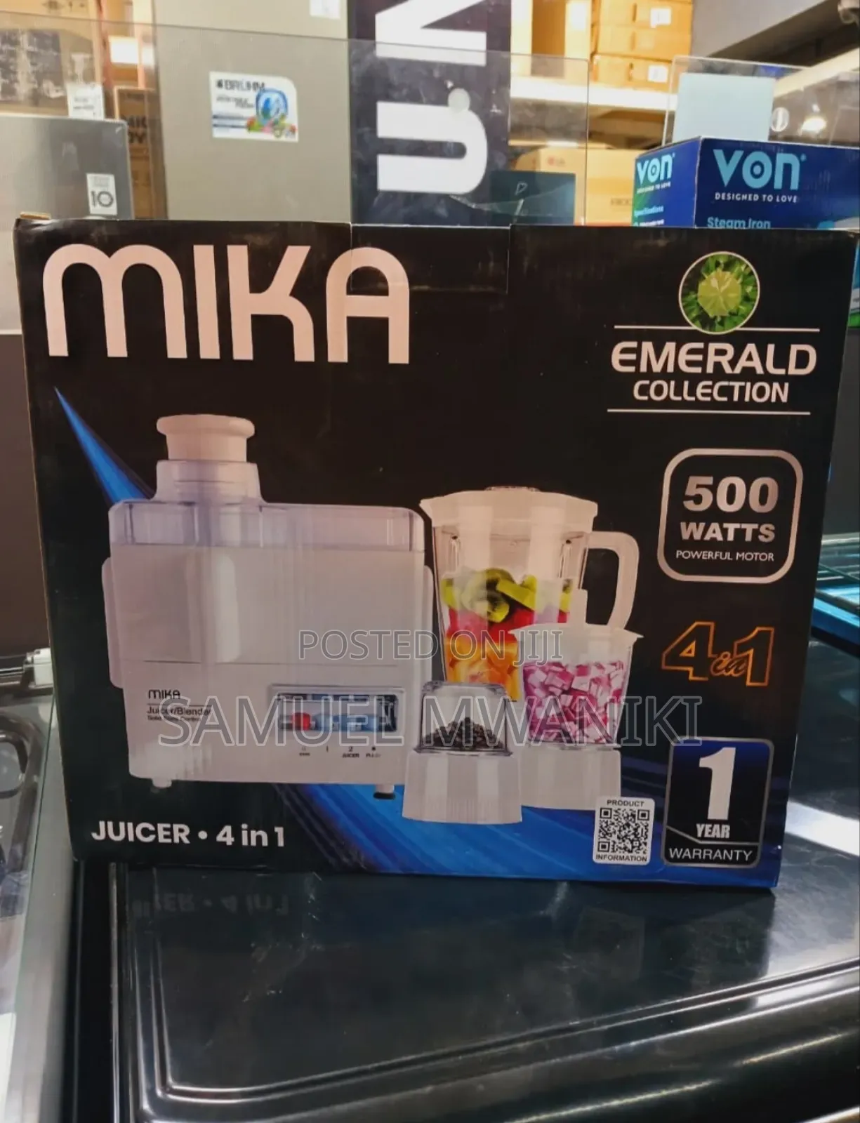 Mika Juicer 4 in 1 500w White
