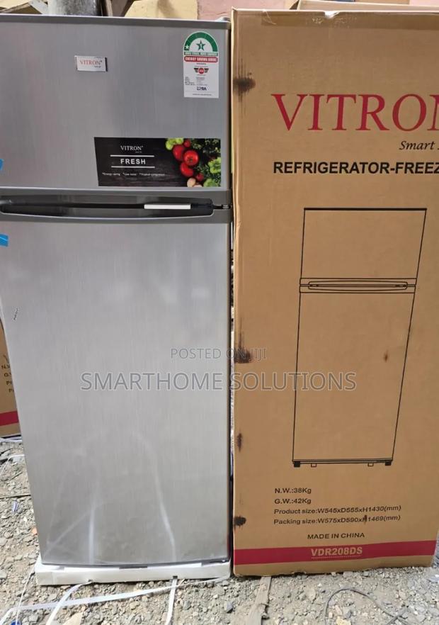 Vitron Vdr208ds 208 Liters 2 Door Fridge v/208
