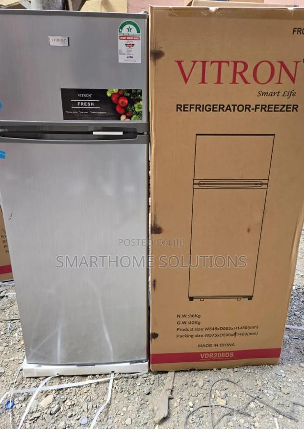 Vitron Vdr208ds 208 Liters Two Door Fridge v/208