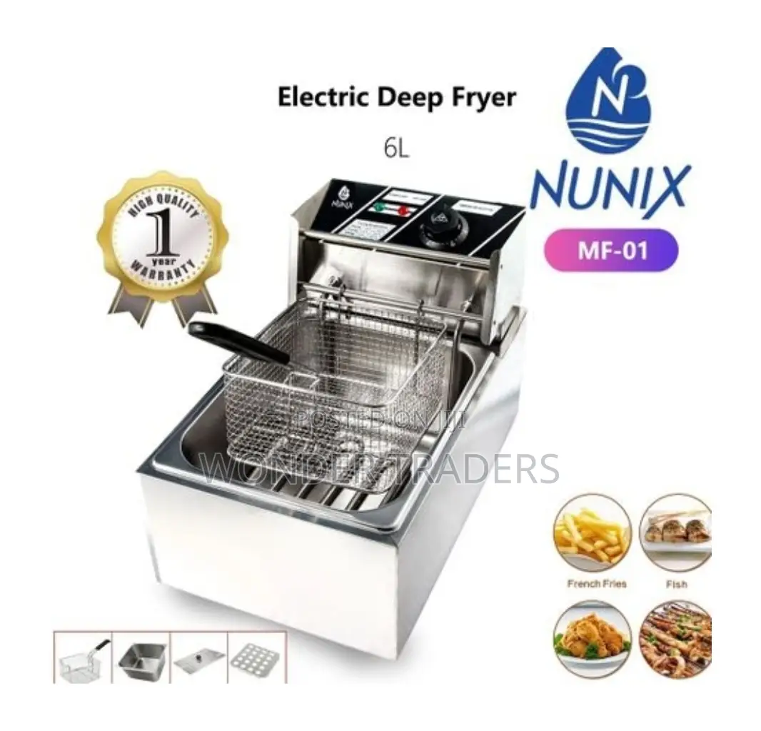 Nunix Single Deep Fryer Machine - 6l-2500w