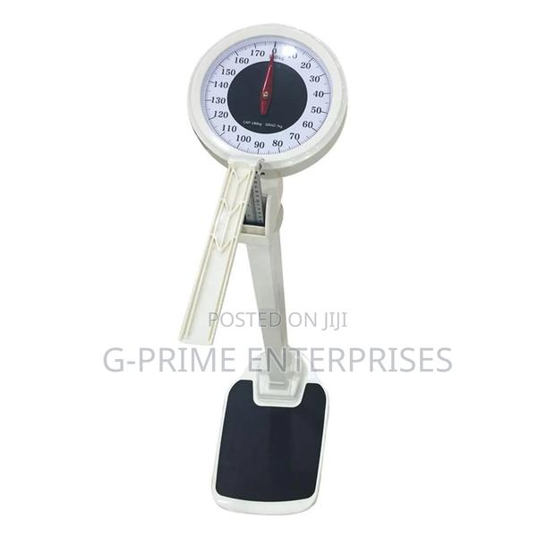 Mechanical Weighing Scale With Height Measurer - main view