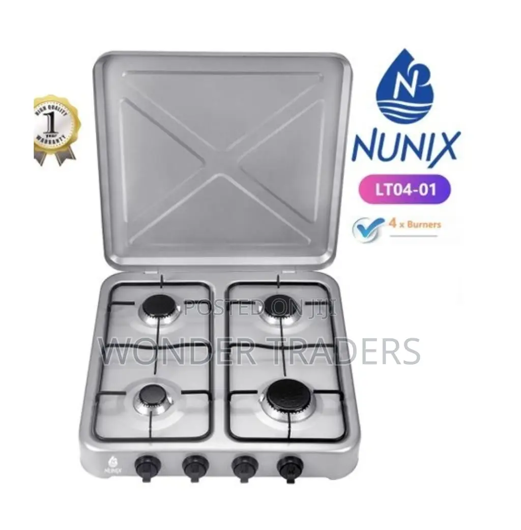 *Nunix Full Gas 4 Burner Table Top Cooker