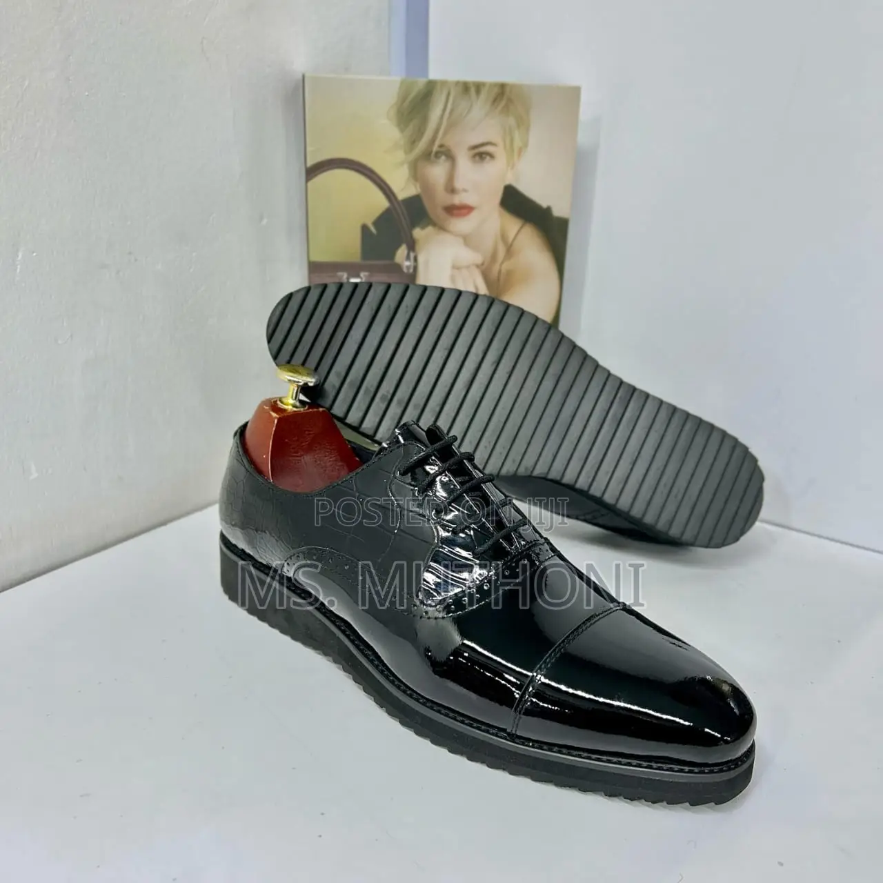 Black Premium Leather Quality Officials for Men 39-46