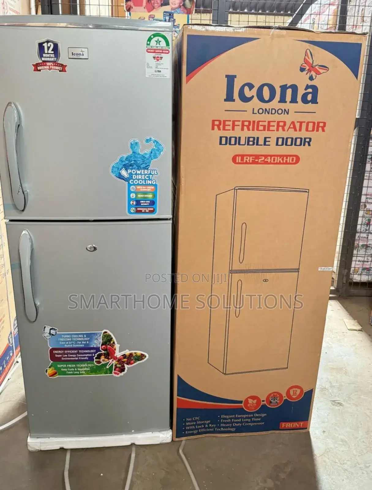 Icona 225l Double Door Refrigerator With Handle I/225