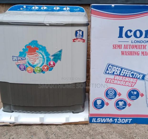 White 13kgs Icona Twin Washing Machine I/13kg