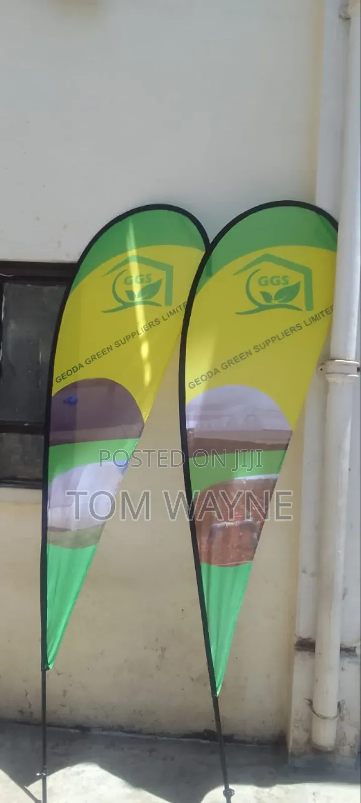 Double Sided Teardrop Banners, 4.5 Metre Size