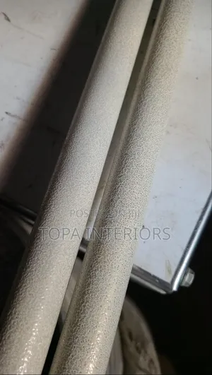 Powdered White Local Curtain Poles Per Metre Available