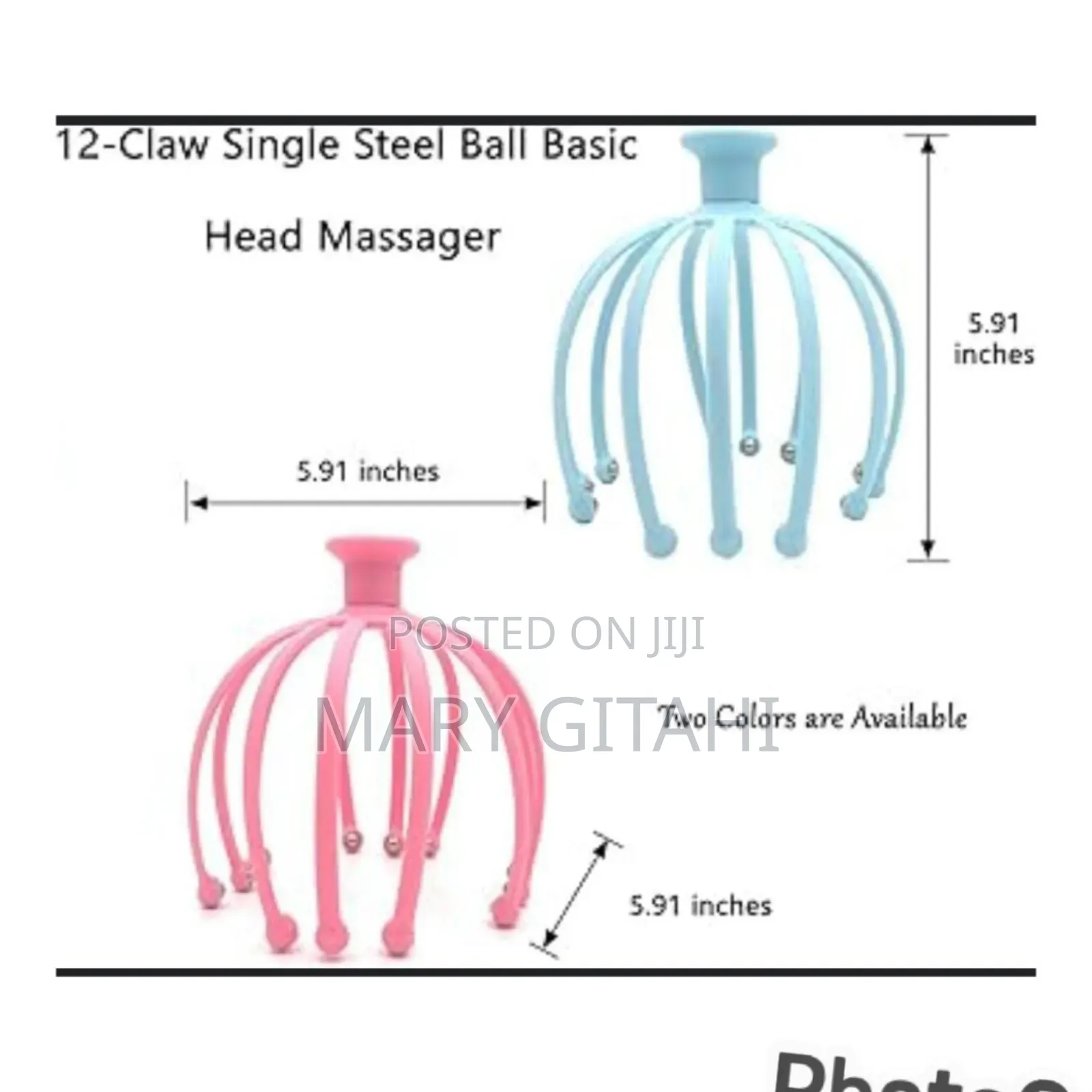 12 Claws Single Steel Ball Head Massager*