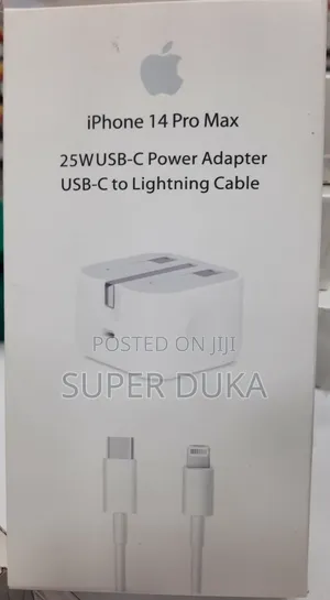 iPhone 14 Pro Max 25w Fast C Adapter.Apple Lightning Cable