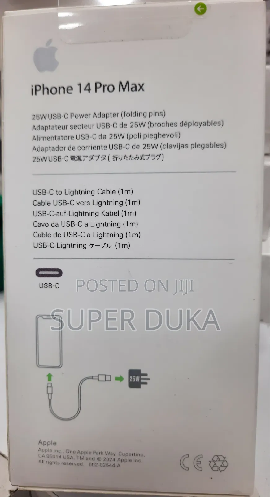 iPhone 14 Pro Max 25w Fast C Adapter.Apple Lightning Cable