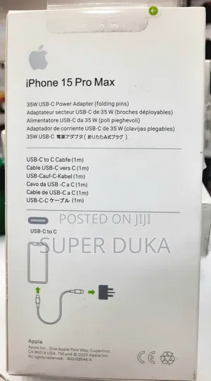 Fast iPhone Charger.35w Type C to C Folding Pin Adapter