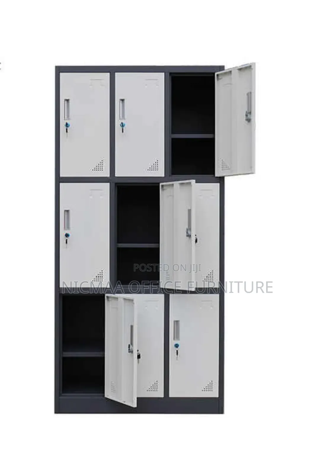 9-Locker File Cabinet