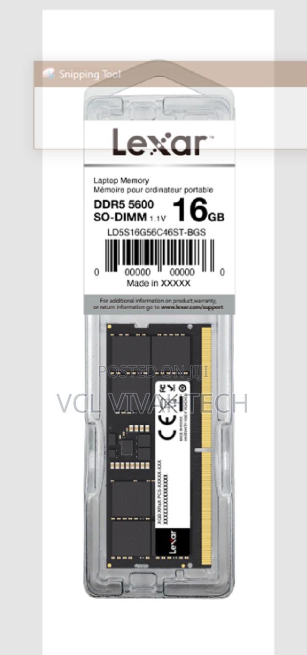 Lexar Laptop Ram Ddr5 16gb 5600 (Brand New )