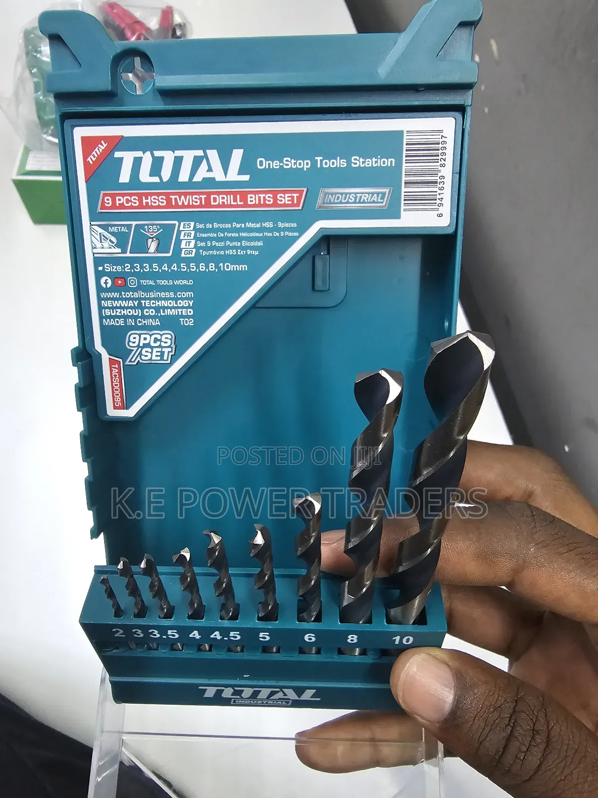 9 Pieces Hss Twist Drill Bits