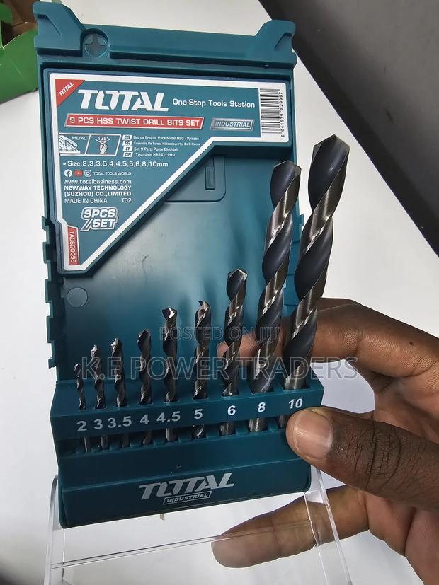 9 Pieces Hss Twist Drill Bits - thumbnail 2