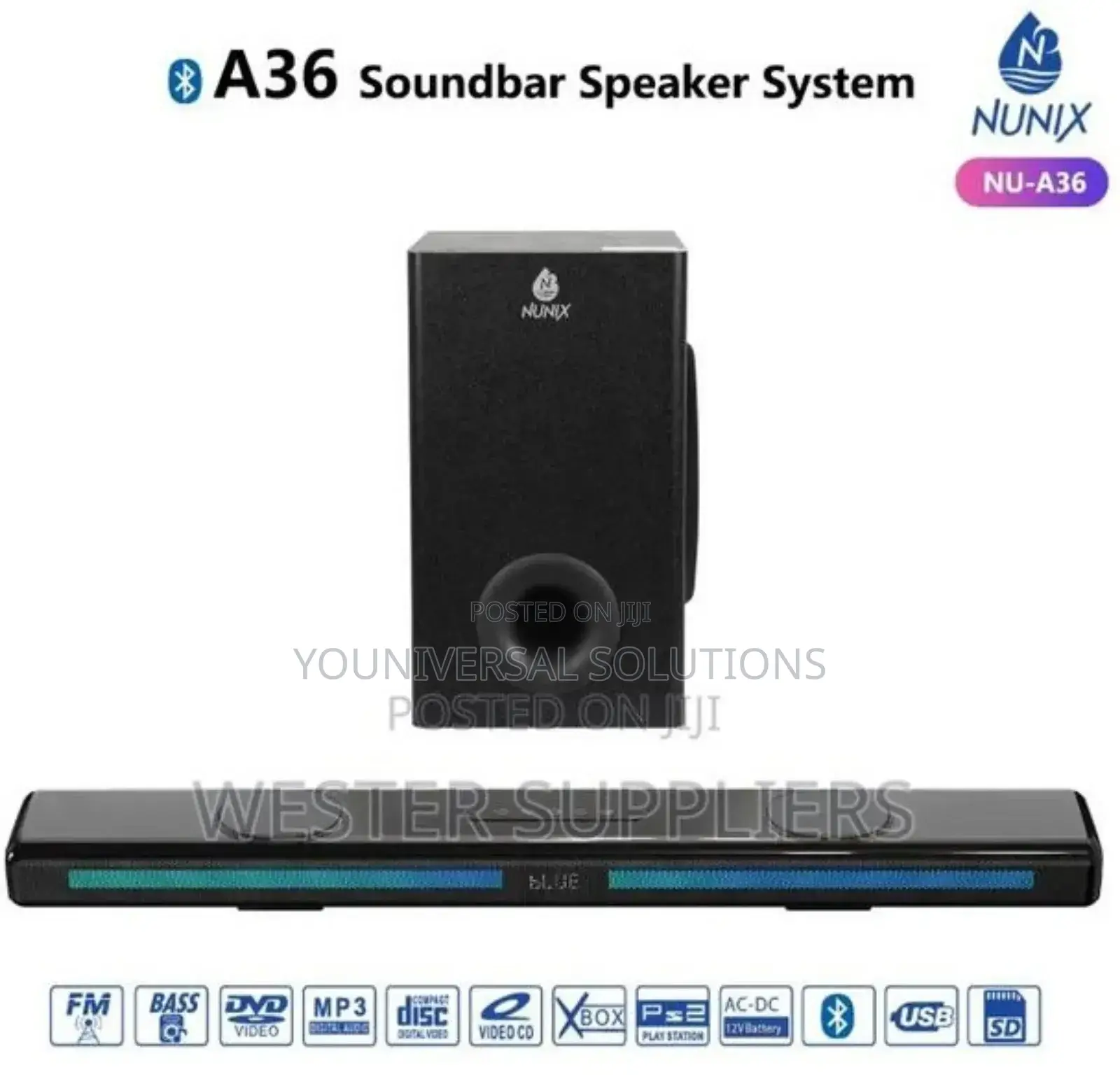 Nunix A36 Soundbar Speaker System