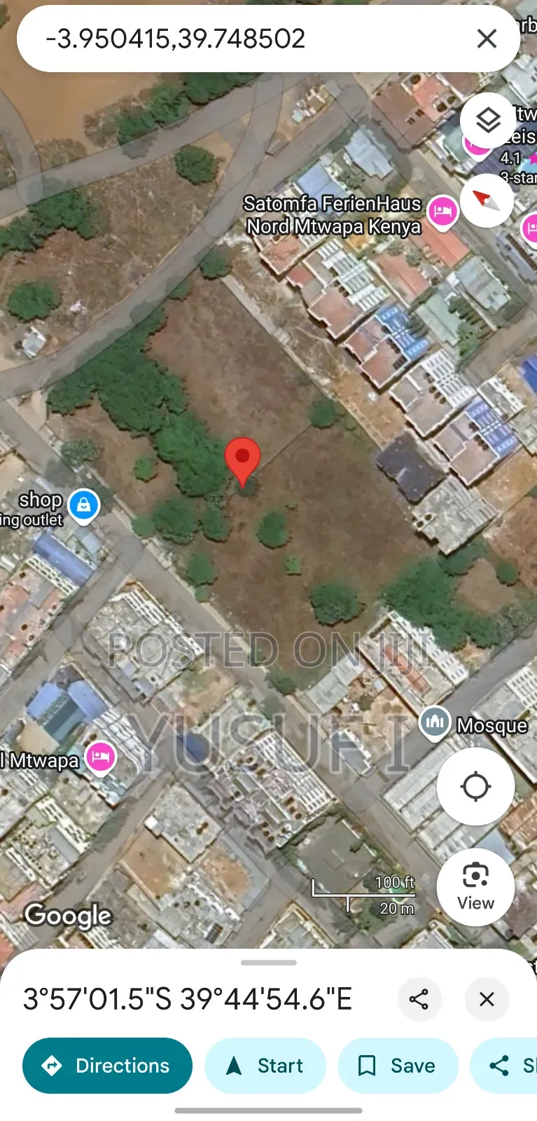 1 Acre Prime Plot Mtwapa . Walled