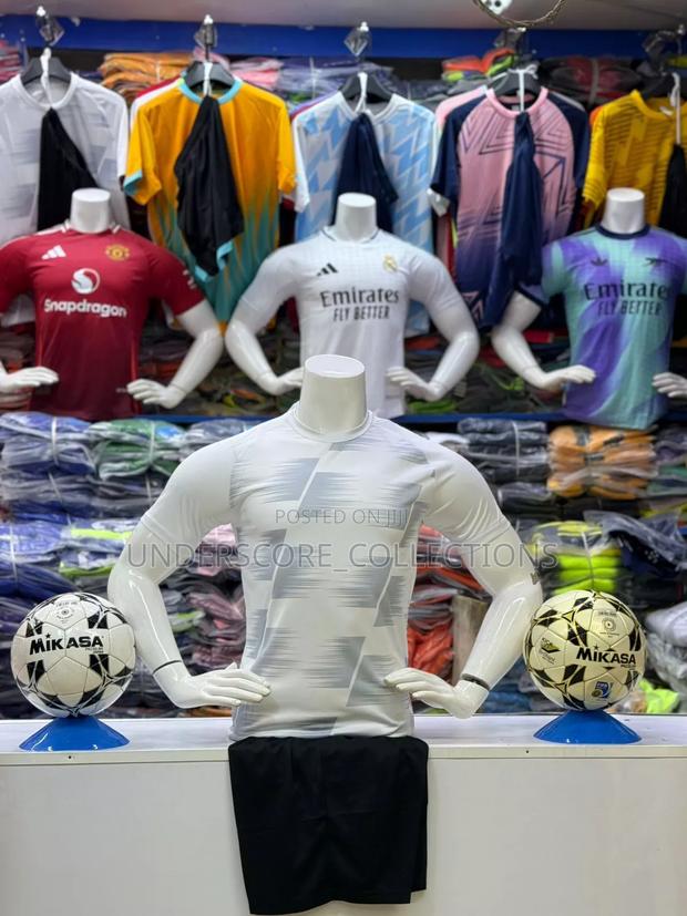 Grey Tshirt Football Track Sets - main view