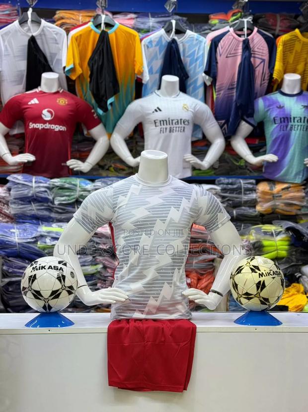 Grey Tshirt Football Track Sets - thumbnail 2