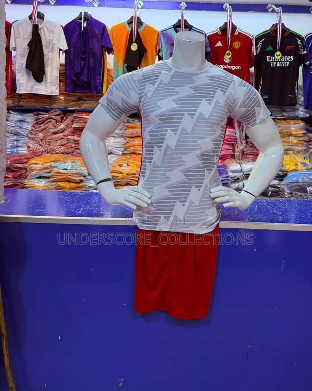 Grey Tshirt Football Track Sets - thumbnail 3