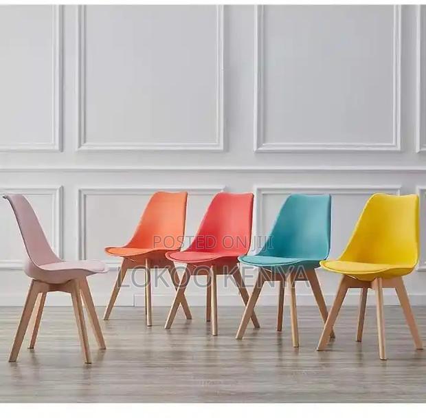 Dining Chairs: Padded Eames Dining Chairs - thumbnail 3