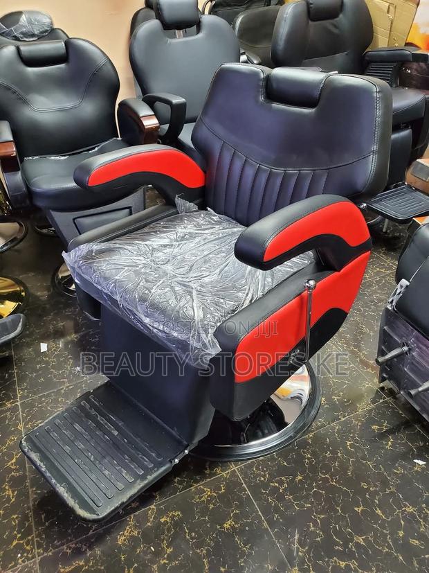 Big Black Jumbo Barber Chair