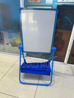 Whiteboard/Blackboard With Marker Tray 60x45cm Whiteboard - thumbnail 2