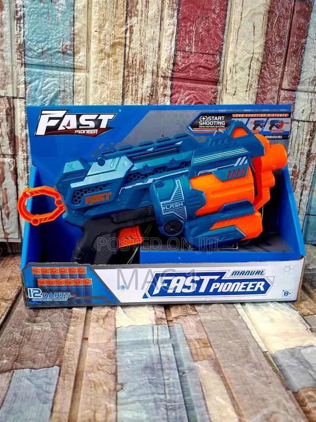 Nerf Toy Gun_ Shooting Made Fun 12 Soft Darts for Safe - main view